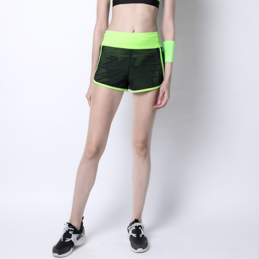 TA ACTIVE LADY DANCE MESH SHORTS กางเกงขาสั้น ทรงผู้หญิง กางเกงออกกำลังกาย กางเกงวิ่ง