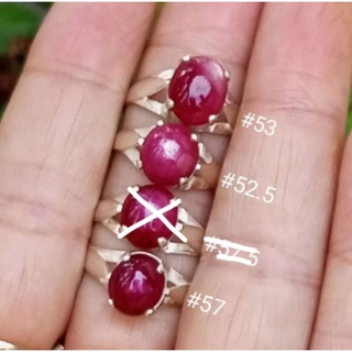 #เงินแท้92.5 #แหวนทับทิมแท้ #Natural Ruby #ไซส์52.5,53,57