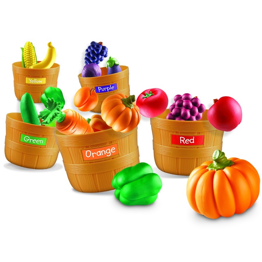พร้อมส่ง Farmers Market Color Sorting Set ผลไม้ แยกสี (แบรนด์ Learning ...