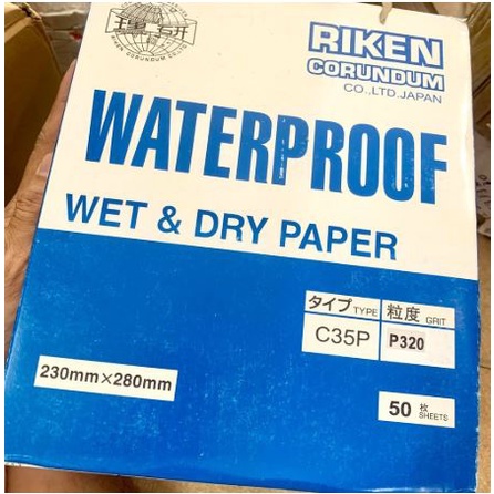 Riken-Japan] Combo กระดาษทราย 5 แผ่น p220-240-800-1500