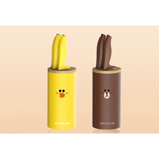 LineFriends x Joyoung  เซ็ทมีดทำครัว ลายเป็ดแซลลี่กับหมีบราวน์