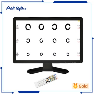 Vc-5 ชุดหน้าจอทีวี แผงแผนภูมิการมองเห็น Led แผนภูมิการทดสอบความแม่นยําทางสายตา 19 นิ้ว