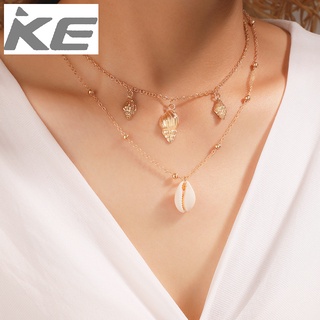 Alloy Conch Necklace Set Simple Shell Pendant MultiLadies Necklace Jewelry for girls for women