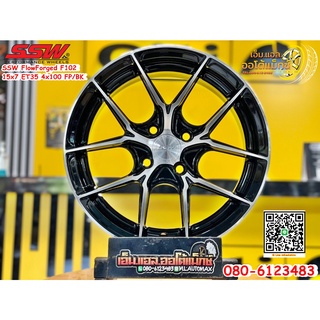 ล้อแม็กซ์ใหม่SSW Stamford Sport Wheels ขอบ15 สวยหรู สีดำหน้ากลึงเงา