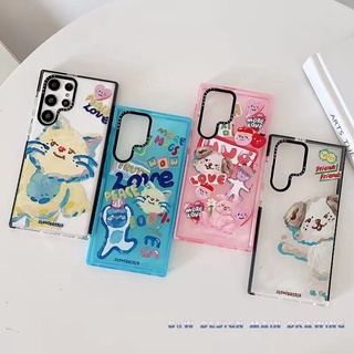 Ins เคสโทรศัพท์มือถือ ซิลิโคนนิ่ม ใส กันกระแทก ลาย Slowcoaster น่ารัก สําหรับ Samsung S20 S21 S22 S20Ultra S21Ultra S22Ultra S20+ S21+ S22 Plus