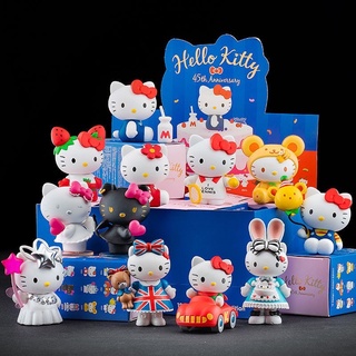 Hello Kitty 45th Anniversary Series Blind Box Figure กล่องสุ่ม คิตตี้ 12 ตัว/ชุด