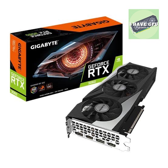 GIGABYTE GEFORCE RTX 3060 GAMING OC 12G - 12GB GDDR6 สินค้ามือสอง ประกันไทย