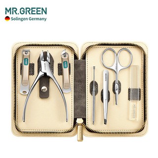 MR.GREEN ชุดกรรไกรตัดเล็บ แบบสเตนเลส สำหรับมืออาชีพ (8 ชิ้น)