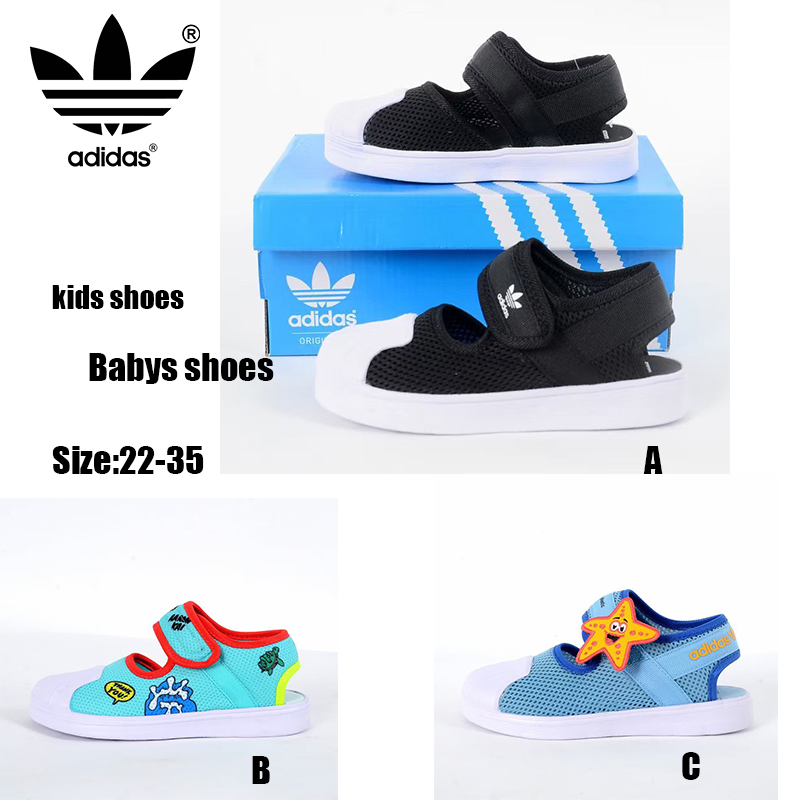 *Ready stock* Adidas clover soft shell Velcro kids sandals kids shoes baby sandals baby breathable shoes baby cool shoes
