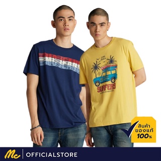 แฟชั่น Mc Jeans เสื้อยืดผู้ชาย MTSZ56 แขนสั้น สีกรมท่า 2 รุ่นเสื้อยืดอินเทรนด์