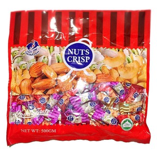 NUTS CRISP ขนมรวมถั่ว (ขนทชมถั่วตุ๊บตั๊บ) น้ำหนัก 500 กรัม