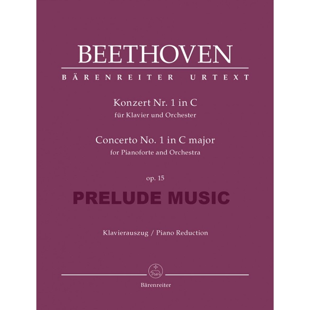(โค้ดINCSM2Lลด70฿) Beethoven Concerto for Pianoforte and Orchestra no. 1 C major op. 15 BA902190