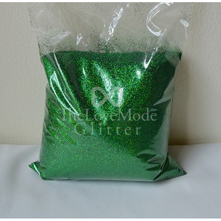 กากเพชรสีเขียว (รุ้ง) Glitter  เกรด A / 1 กก.