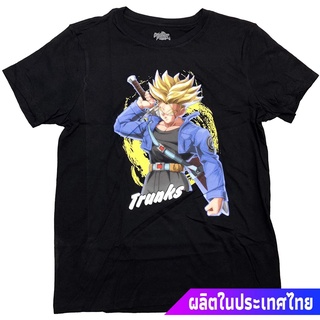 เสื้อยืดสีพื้นคอกลม Dragon Ball Fighterz Super Saiyan Trunks Adult Officially Licensed T-Shirt discount Dragon Ball ดราก