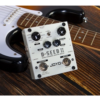 Joyo D-SEED-II แป้นเหยียบกีตาร์ไฟฟ้า ดิจิทัล TAP TEMPO แป้นเหยียบหน่วงเอฟเฟกต์ สเตอริโอ เบส