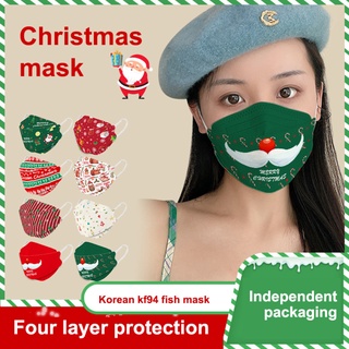 10pcs Christmas KF94 Mask Cartoon 3D Mask 4 Layers Of Protection 【YASUO】