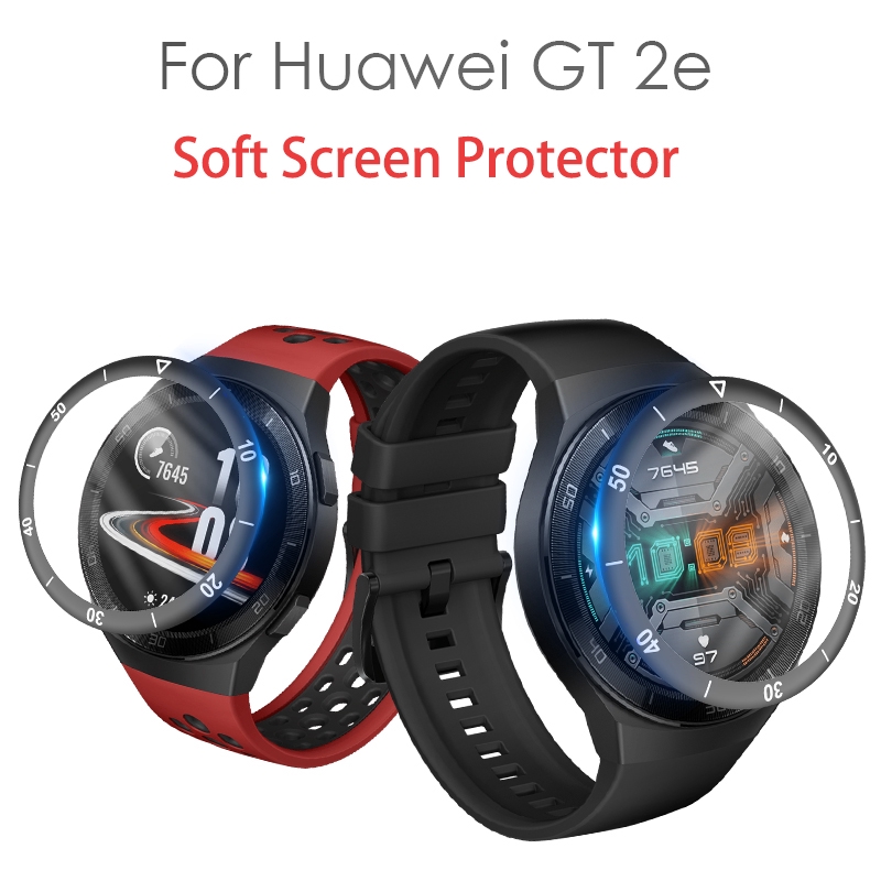 แผ่นฟิล์มป้องกันรอยหน้าจอทรงโค้ง 3 มิติอุปกรณ์เสริมสําหรับ Huawei Watch