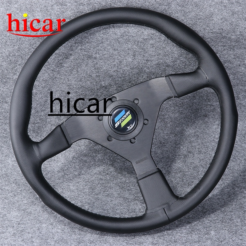 Spoon พวงมาลัยสปอร์ต พวงมาลัยแต่ง พวงมาลัยหนังแท้ พวงมาลัยโมโม่ 14 นิ้ว 340 มม.