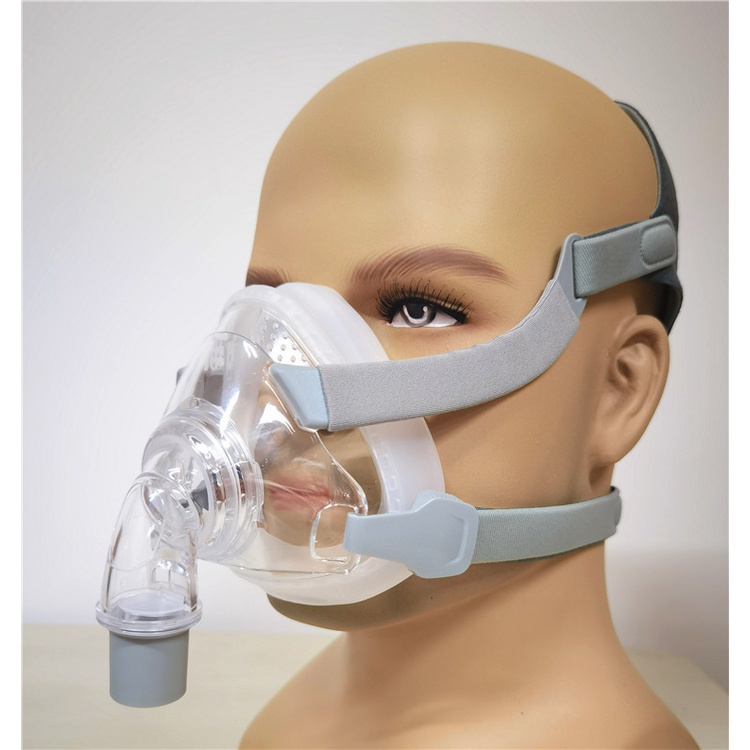 เครื่องช่วยหายใจแบบเต็มหน้า CPAP อัตโนมัติ F5/F5A พร้อมคลิปหนีบศีรษะแบบปรับได้สำหรับเครื่องช่วยหายใจทางการแพทย์