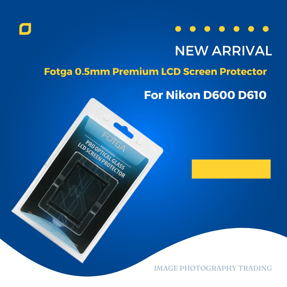 Fotga 0.5 มม.พรีเมี่ยมหน้าจอ LCD แผงกระจกป้องกันสําหรับ Nikon D600 D610