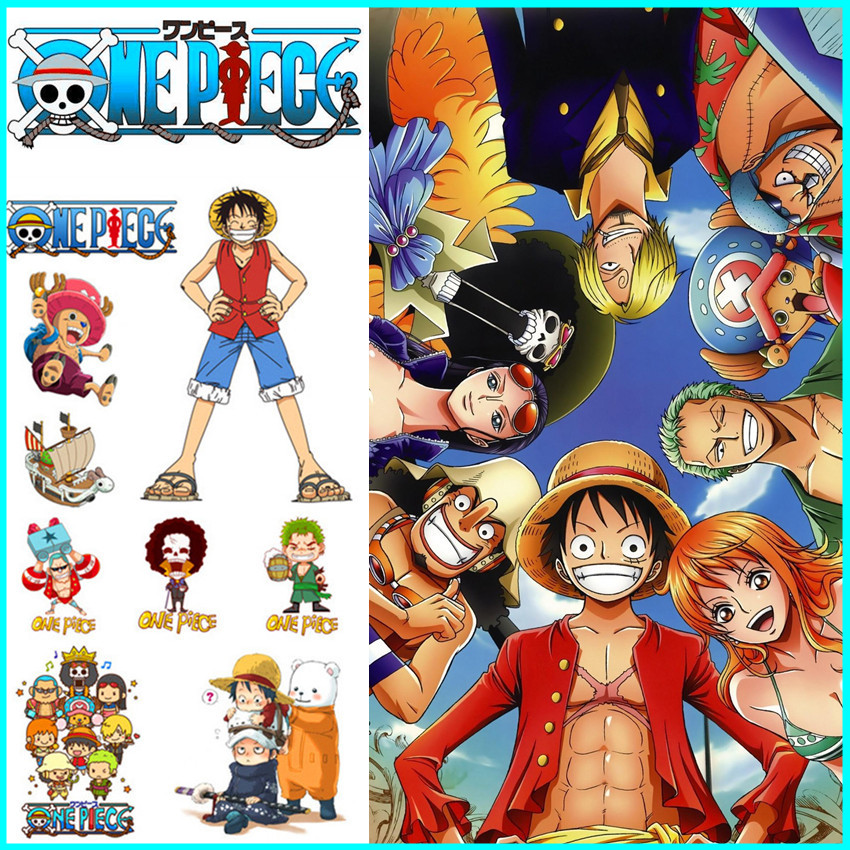 ✿ One Piece - Anime Mini Temporary Tattoo Stickers ✿ 1Sheet Luffy Chopper  Zoro Waterproof Tattoos for Sexy Arm Clavicle Body Art Hand Foot | Shopee  Thailand