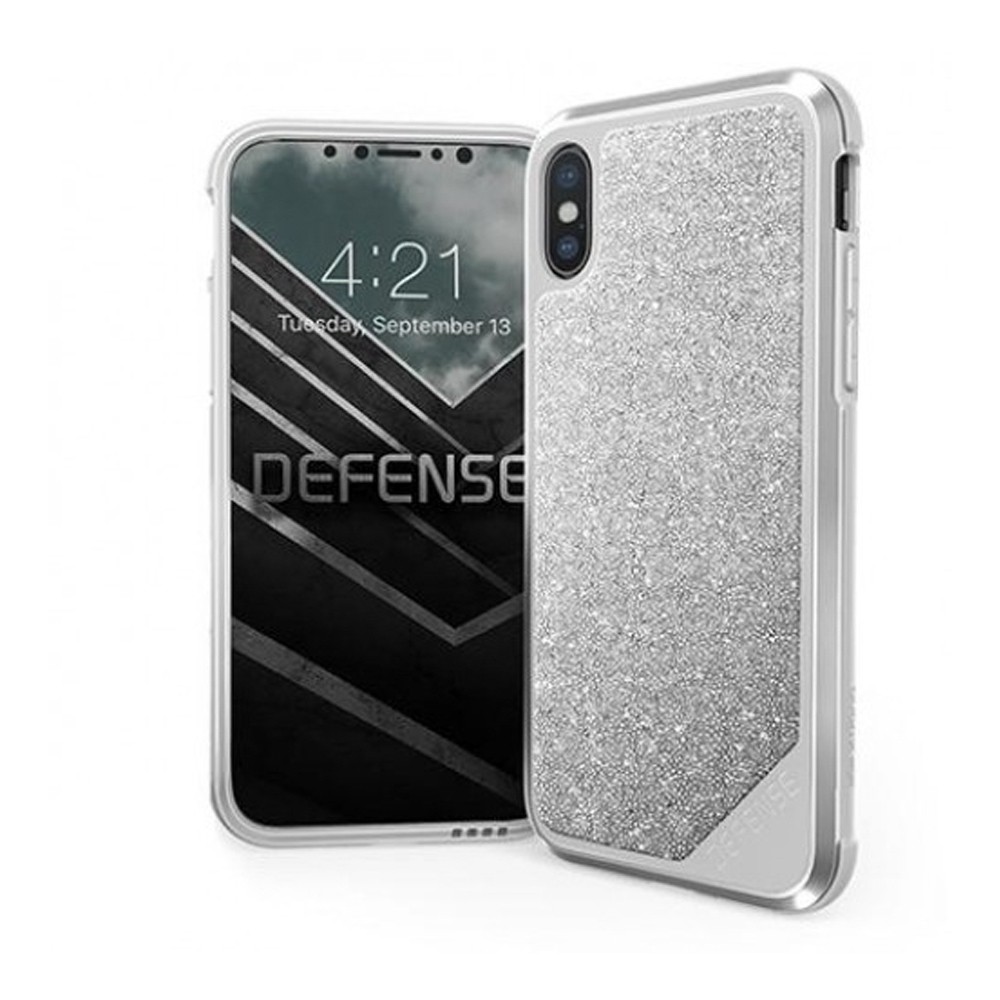 เคสกันกระแทก X-Doria Defense Lux Crystal Case for iPhone Xs X - Silver ของแท้สินค้านำเข้า