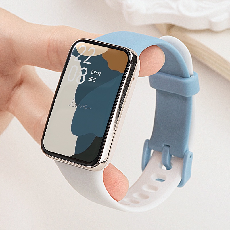 สายนาฬิกาข้อมือซิลิโคน แนวสปอร์ต สีตัดกัน แบบเปลี่ยน สําหรับ Xiaomi Band 7Pro Mi Band 7Pro Xiaomi 7 Pro