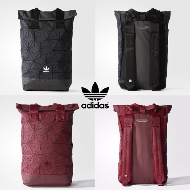 Adidas Originals BP Roll Top 3D Mesh 2017 Black Backpack Bag DH0100