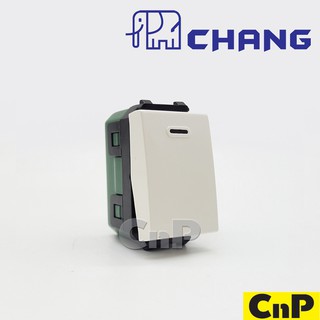 CHANG สวิตช์ทางเดียว สีขาว ช้าง รุ่น CH-501N