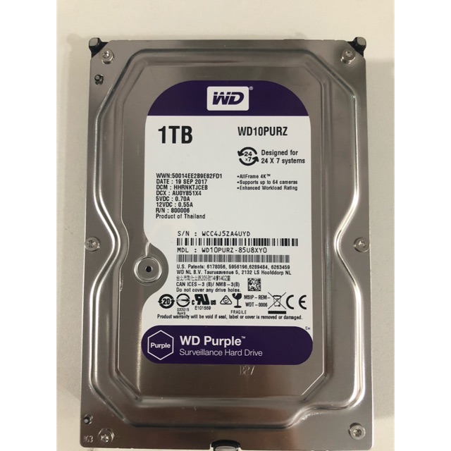 HDD WD 1TB PURPLE