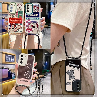 สําหรับ iPhone 11 Pro Max XS XS XR 11Pro เคสมือถือ Soft TPU Case เคสป้องกัน Tide Cute Cartoon KAWS Violent Bear Snoopy เคสซิลิโคน เปลือกกันกระแทก มีสายรัด