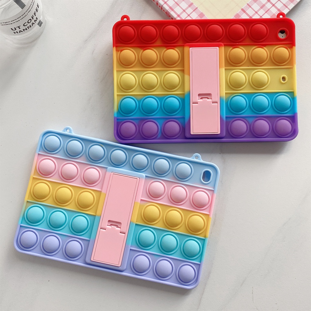 เคส Ipad Pop it เปิดตัว Bubble Ipad Mini 1 2 3 เคส Ipad Mini mini5 mini4 mini3 mini2 ฝาครอบป้องกันซิลิโคนกันกระแทก Fidget ของเล่น Ip