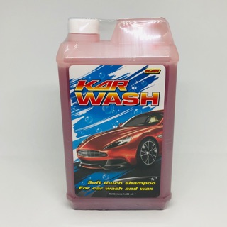 🇹🇭 แชมพูล้างรถ ผสมแว๊ก KAR WASH &amp; WAX ขนาด1000ml เงางาม ใช้นานเกินคุ้ม ดี100% ✳️