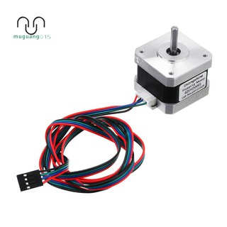 nema 17 stepper bipolar 4 leads 34 มม. 12v 1 . 5 a 26 ncm (36 . 8 ออนซ์) มอเตอร์เครื่องพิมพ์ 3 d 0001