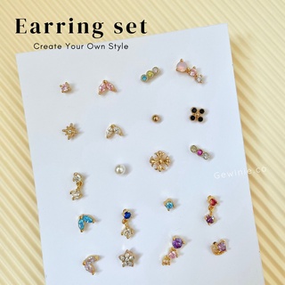 Gewinie.co - Custom earring set (ต่างหูจัดเซ็ทตามสไตล์ของตัวเอง เลือกรุ่น/แบบที่ต้องการแจ้งในแชท)