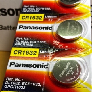 ถ่านกระดุม แบตเตอรี่ Panasonic CR 1632 (3.V) ของเเท้