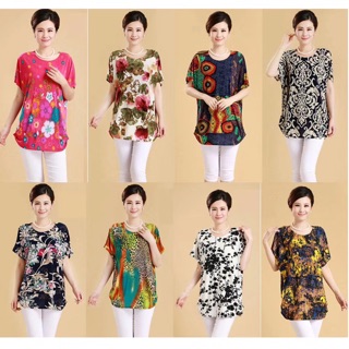 สินค้า.เสื้อผ้าคุณแม่40-60ปี ลายสวย หลายสี   อก42-48