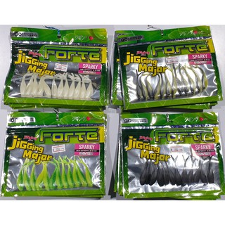 เหยื่อยาง forte jigging major sparky 168-sparky 2" pack/12pcs หาง2แฉก