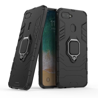 เคส OPPO F9 เคสโทรศัพท์แม่เหล็กกันกระแทกเคสแข็ง Hybrid Armor Shockproof Magnetic Ring Shockproof Case Stand Cover