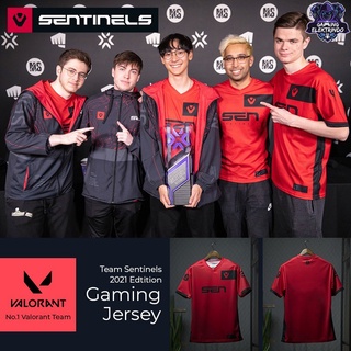 เสื้อกีฬาแขนสั้น ลายทีม Jersey Sentinels Valorant
