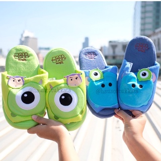 รองเท้าใส่ในบ้าน พื้นหนา Mike Wazowski ไมค์วาซาวสกี้ &amp; Sulley ซัลลี่ Tsum Tsum ซูม ซูม ไมค์ ซัลลี่แวน Monsters Inc