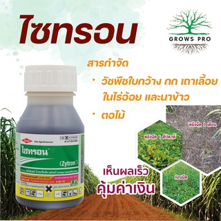 GrowsPro ไซทรอน 250 cc. สารไตรโคลเพอร์ สารกำจัดวัชพืชใบกว้าง กก เถา ตอไม้