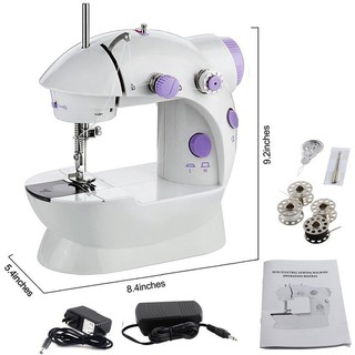 จักรเย็บผ้าขนาดเล็กแบบพกพา เครื่องเย็บผ้า ไฟฟ้า มินิ ขนาดพกพา Mini Sewing Machine จักรเย็บผ้าขนาดเล็ก พกพาสะดวก