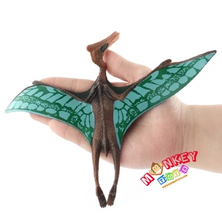 Monkey Toys - โมเดลไดโนเสาร์ Pterosaurus ฟ้า ขนาด 24.50 CM (จากหาดใหญ่)