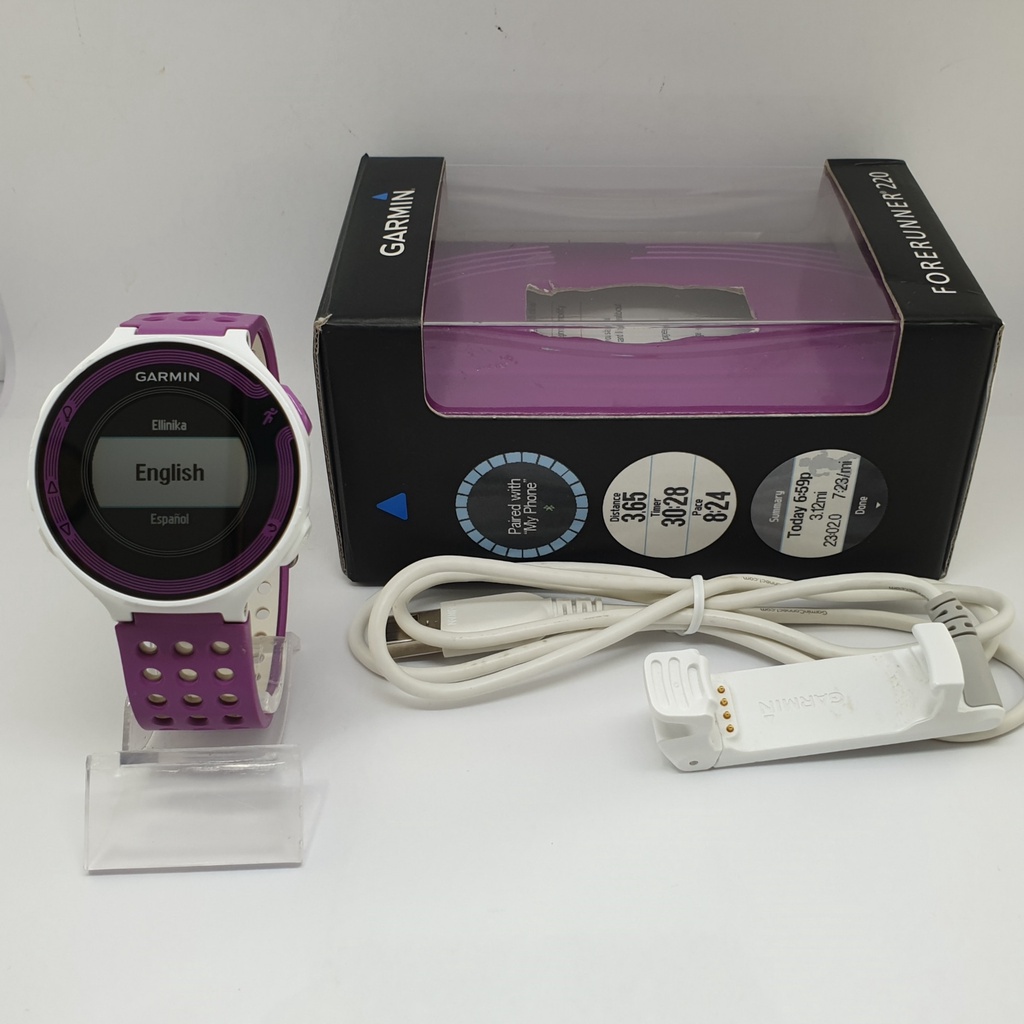นาฬิกา GARMIN FORERUNNER 220 GPS พร้อมกล่อง (สภาพดี) NO.100