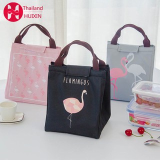 กระเป๋าเก็บผ้าอ้อมพิมพ์ลาย flamingo ฉนวนกันความร้อนป้องกันน้ําแฟชั่นสําหรับคุณแม่