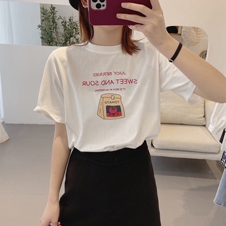 เสื้อยืดมินอมอล 🔥พร้อมส่ง🔥ไม่ใช่ยืดเด้งลายTomato🍅 มีครบไซส์s-2xl