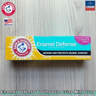 Arm &amp; Hammer™ Enamel Defense Toothpaste Crisp Mint 121g ยาสีฟัน ฟลูออไรด์