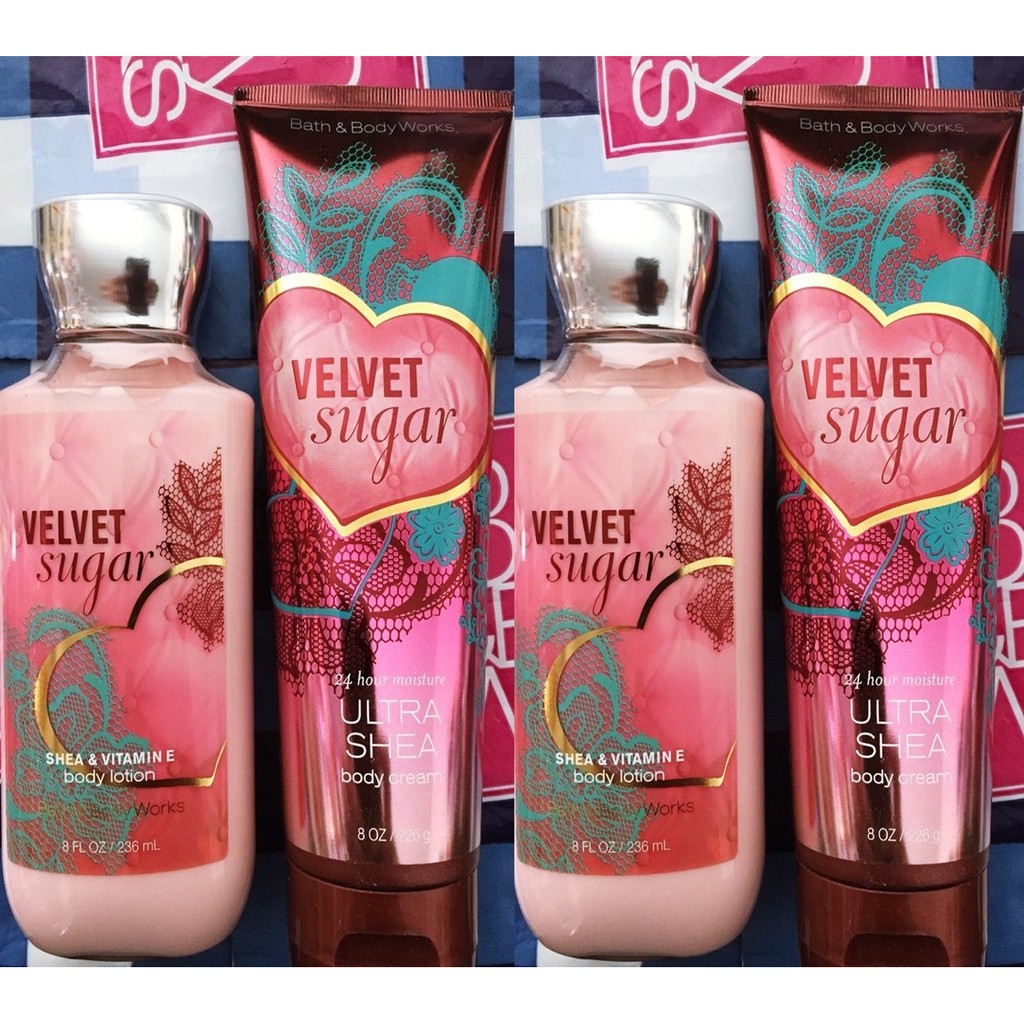 Bath & body works Velvet Sugar กลินหอมหวานขนม ๆ เบเกอรี่ เย้ายวลสุด ๆ