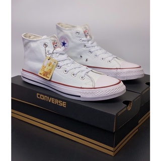 🔥รองเท้า Convers All Star Classic OX White รองเท้าผ้าใบผู้ชายและผู้หญิง36-45(Free Box Set)